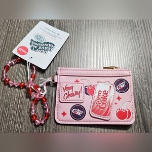 NWT Skinny Dip London Cherry Coke wristlet and wallet baby pink